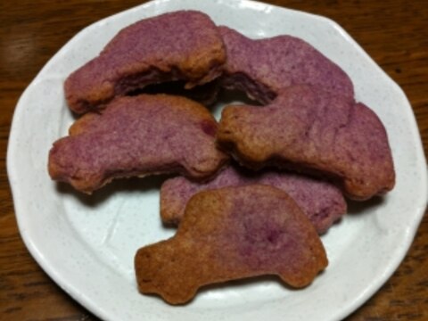 卵＆乳製品なしクッキー☆紫芋